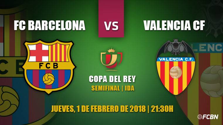 Previous of the FC Barcelona-Valencia of the gone of semifinals of Glass of Rey