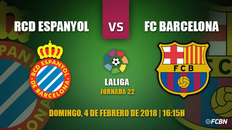 Previous of the Espanyol-Barça of the day 22 of League