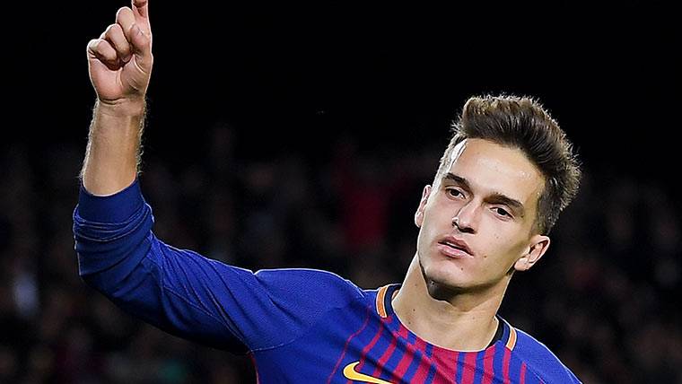 Denis Suárez, during a party of the FC Barcelona