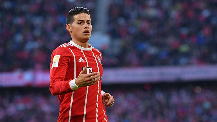 James Rodríguez, during a meeting contested with the Bayern