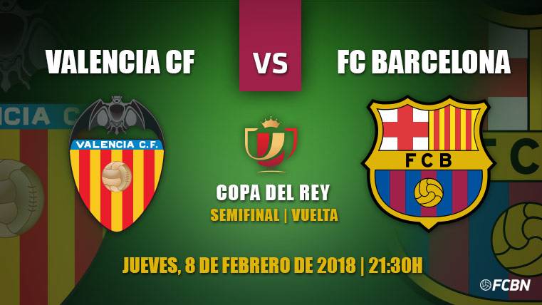 Previous of Valencia-FC Barcelona of the turn of semifinals of Glass of Rey