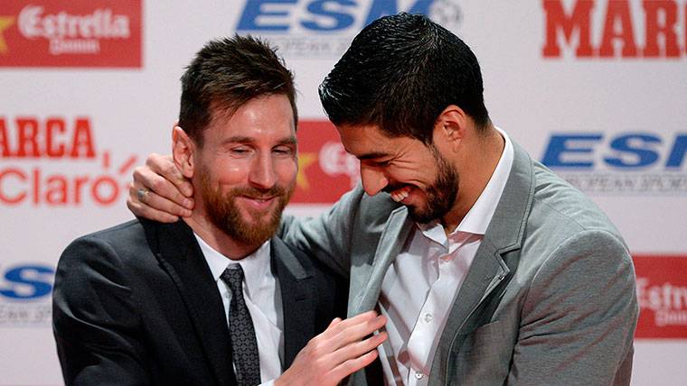 Leo Messi and Luis Suárez, in an image of archive