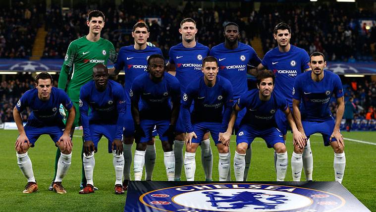 El once titular del Chelsea en un partido de Champions