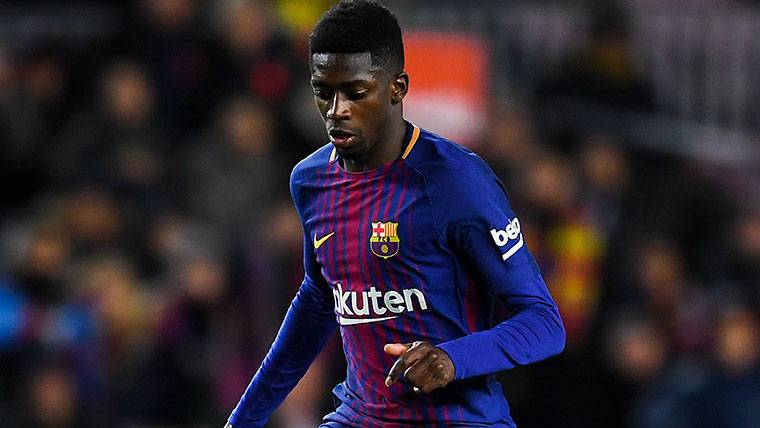 Ousmane Dembélé, reappearing with the Barça in the Camp Nou