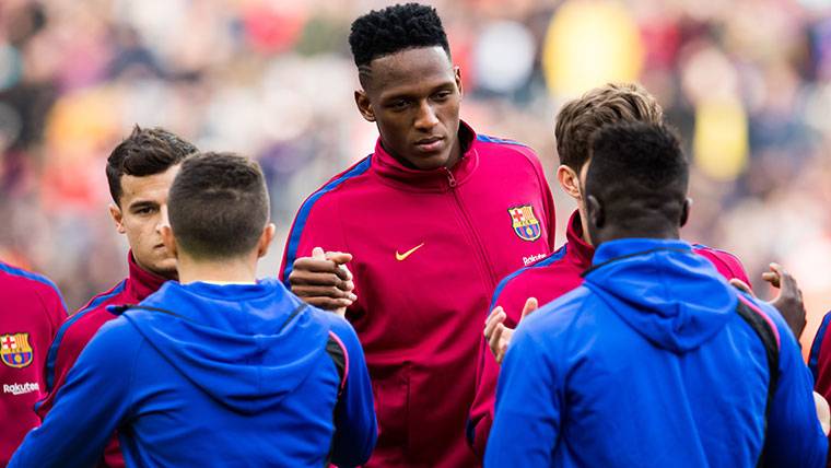 Yerry Mina, before playing the party of the Sunday in front of the Getafe