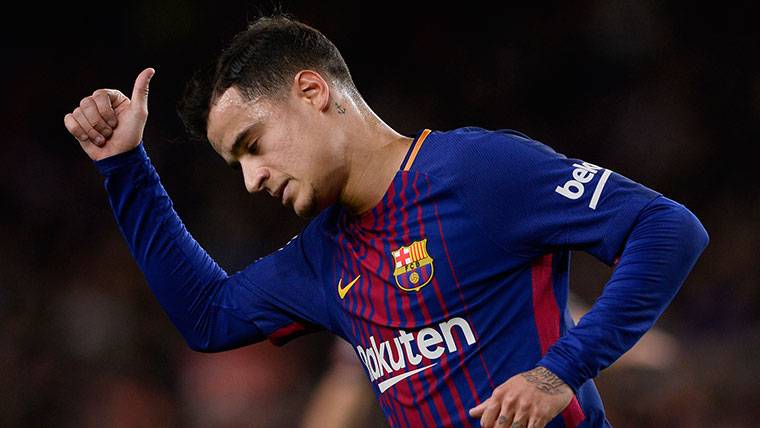 Philippe Coutinho, durante un partido con el FC Barcelona