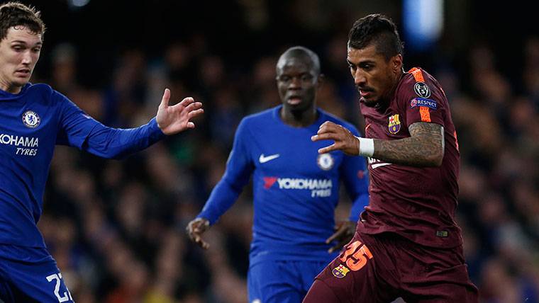 Paulinho, during the party against Chelsea