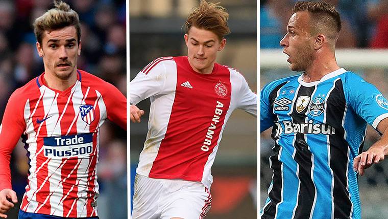 Griezmann, Of Ligt and Arthur, possible signings of the FC Barcelona