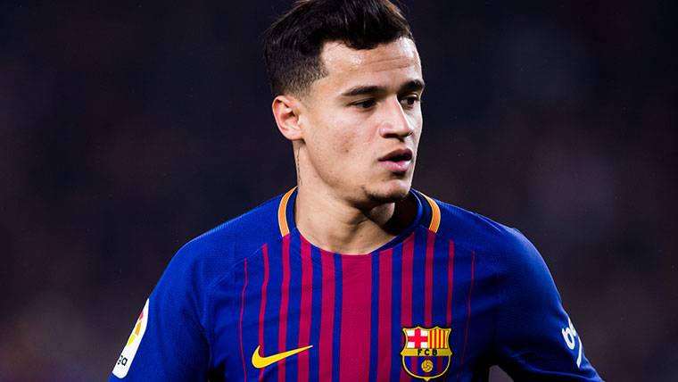 Philippe Coutinho, during a meeting with the FC Barcelona this season