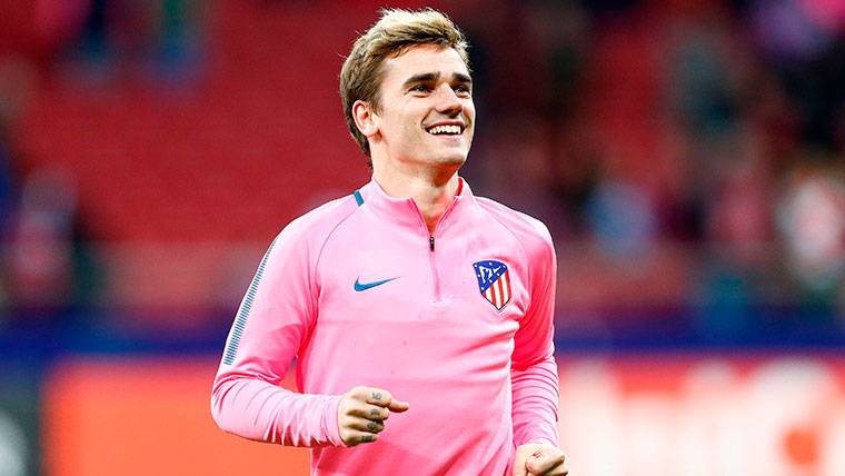 Antoine Griezmann, during a warming with the Athletic