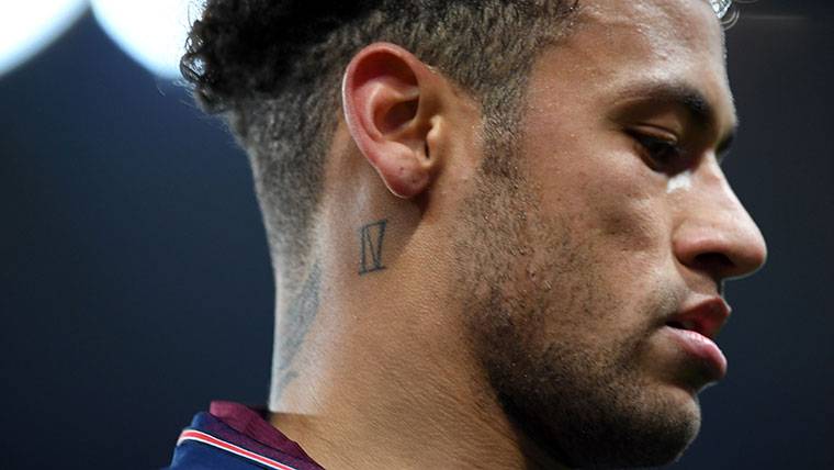 Neymar Jr, during the last party of Paris Saint-Germain