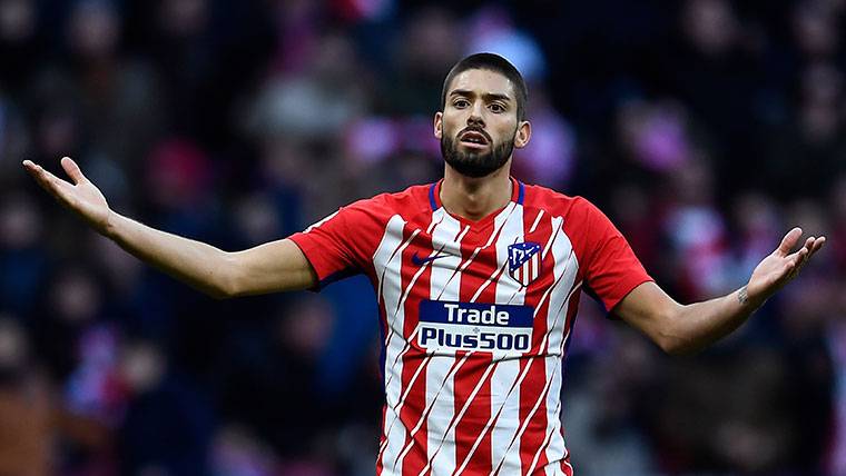 Yannick Ferreira Carrasco in a party of the Athletic of Madrid