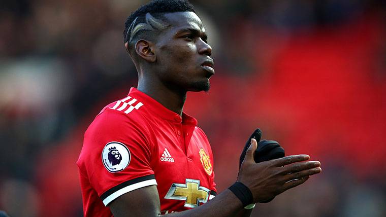 Paul Pogba, durante un partido con el Manchester United