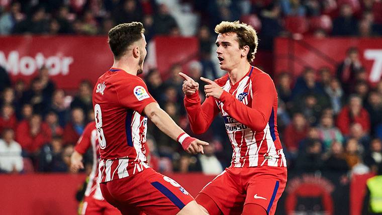 Antoine Griezmann, celebrating a marked goal with the Athletic