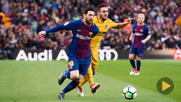 Leo Messi, during his big eslalon