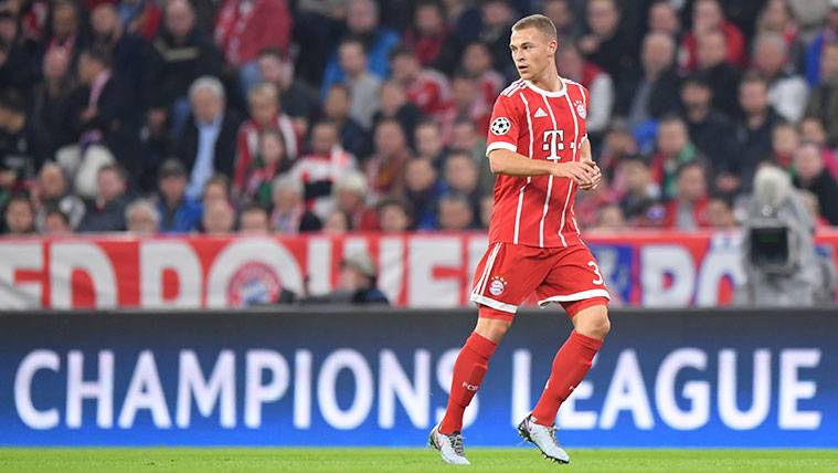 Joshua Kimmich en un partido del Bayern de Múnich