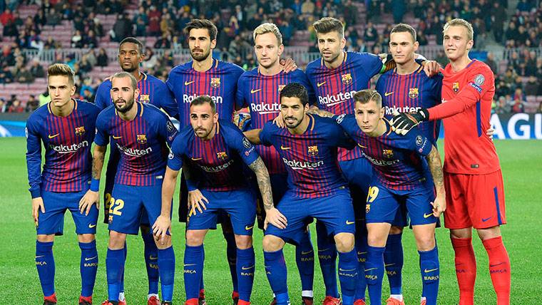 Denis Suárez and André Gomes, in the same alignment of the FC Barcelona