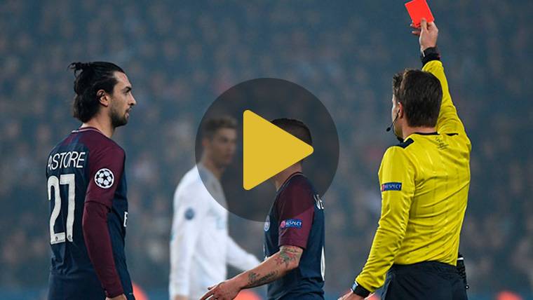 Marco Verratti, expulsado por protestar contra Felix Brych