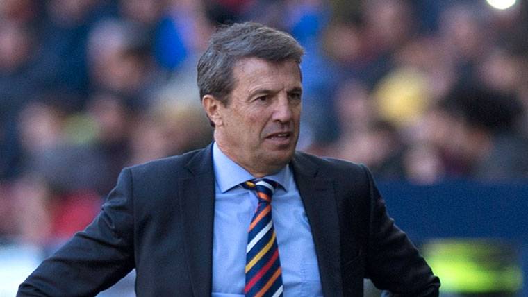 José González, technician of the Málaga, reta to the FC Barcelona