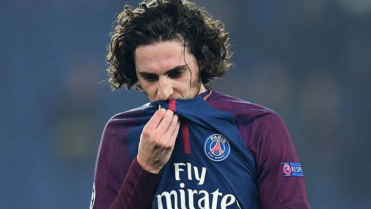 Adrien Rabiot, frustrated after the elimination of the PSG in Champions