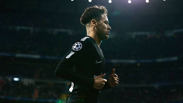 Neymar Jr, durante un partido con el PSG esta temporada