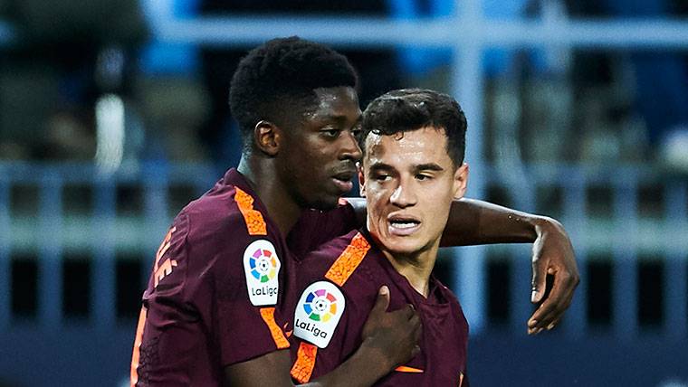 Golazo Of Coutinho to pass of Dembélé