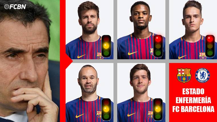 La enfermería del FC Barcelona, una preocupación contra el Chelsea