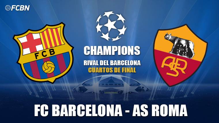 The FC Barcelona will confront  to the Rome in chambers of Champions