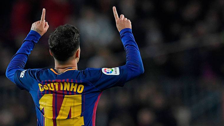 Philippe Coutinho hace de Iniesta contra el Athletic