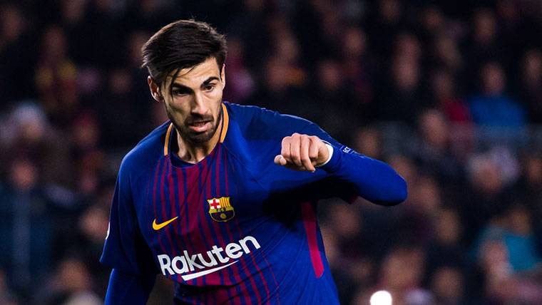 André Gomes, durante un partido con el FC Barcelona