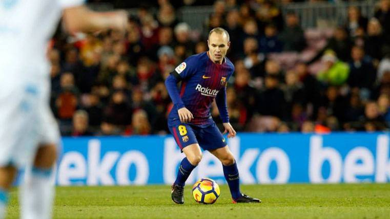 Andrés Iniesta, en un partido con el FC Barcelona