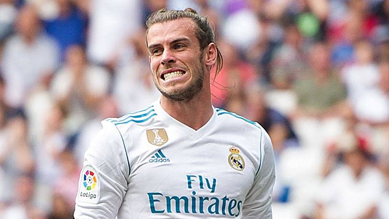 Gareth Bale se lamenta tras fallar una ocasión con el Real Madrid