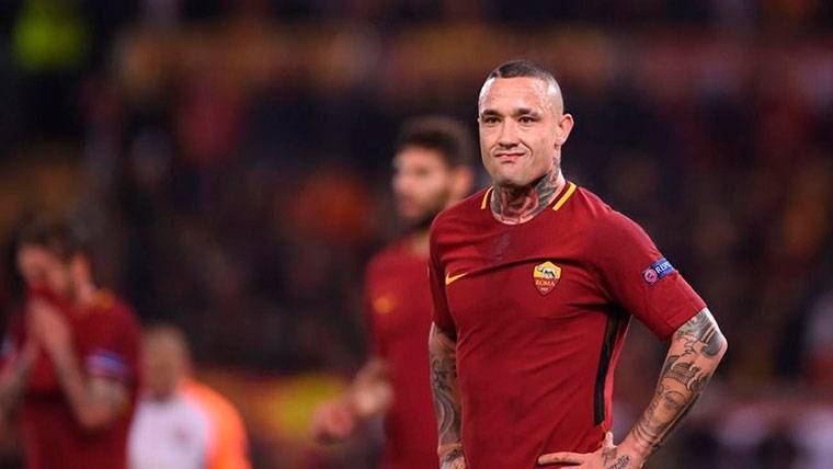 Radja Nainggolan, durante un partido con la Roma