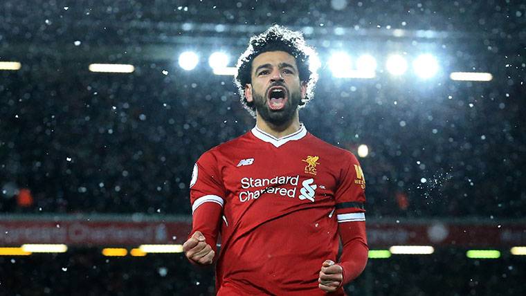 Salah marcó el primer gol del Liverpool