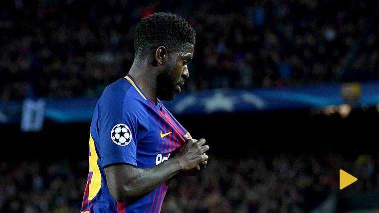 Samuel Umtiti follows playing to the cat and the mouse with his future