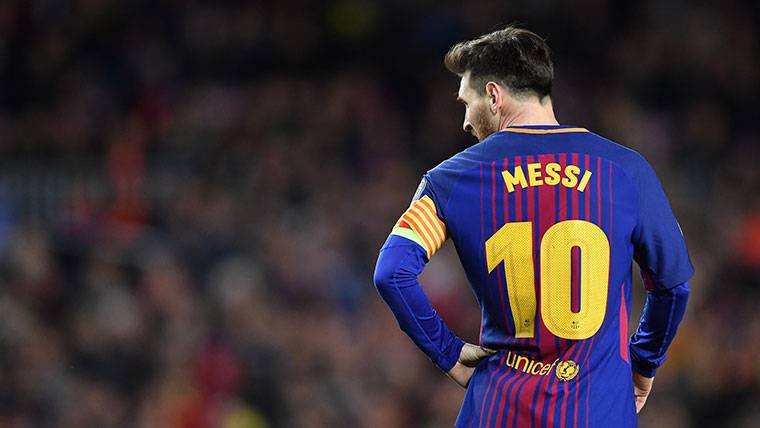 Leo Messi, durante un instante del Barcelona-Roma de Champions