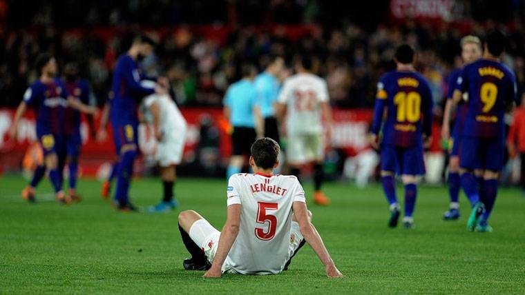 Clément Lenglet, after a party contested against the FC Barcelona