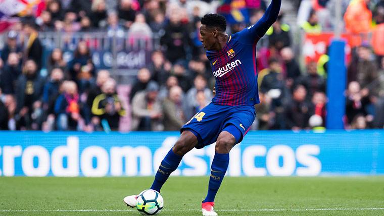 Yerry Mina cuajó a good performance in front of the Celtic of Vigo