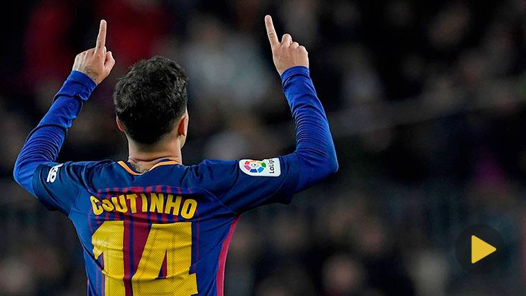 Philippe Coutinho será titular ante el Sevilla