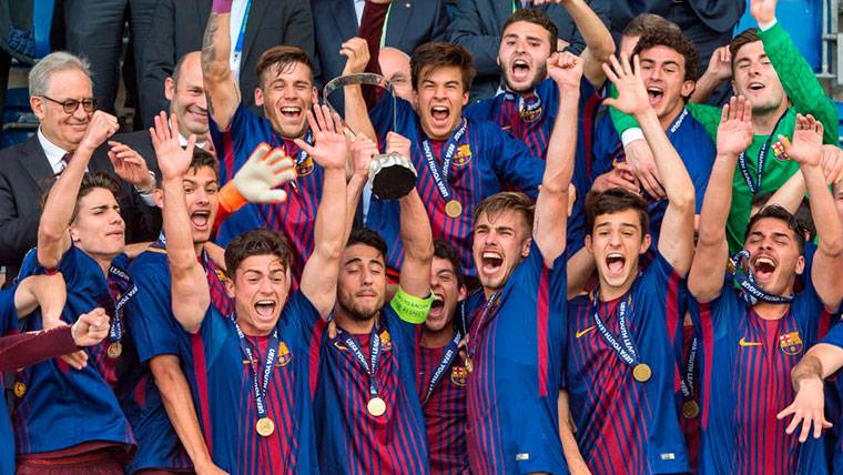The FC Barcelona, champion of the Youth League