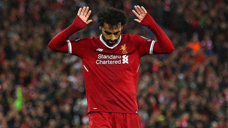 Mohamed Salah asks pardon after one of his goals to the Rome