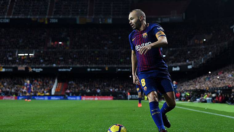 Andrés Iniesta, in a party with the FC Barcelona