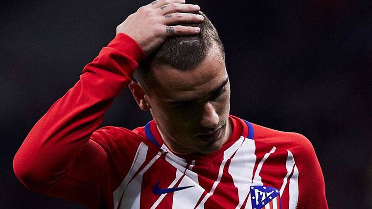 Antoine Griezmann, regretting an occasion failed with the Athletic