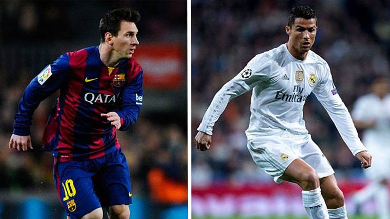 Messi and Cristiano, face to face during a Classical of League Santander