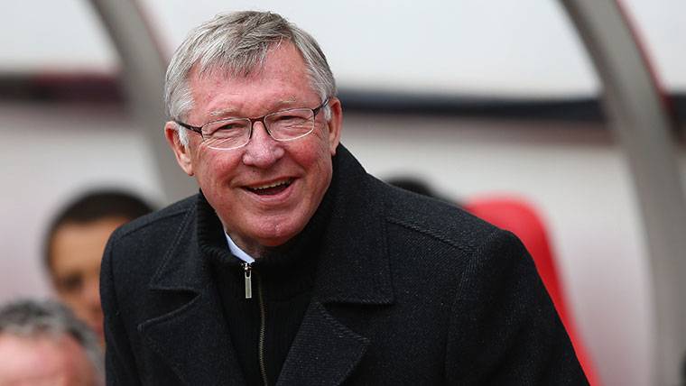 Sir Alex Ferguson, in an image of archive with the Manchester United