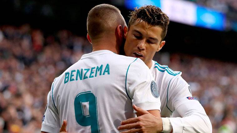 Cristiano Ronaldo remató una asistencia de Benzema