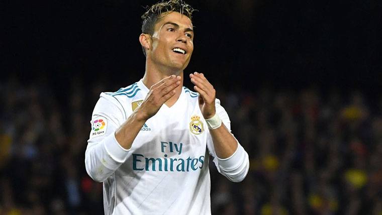 Cristiano Ronaldo, regretting an occasion failed against the Barça