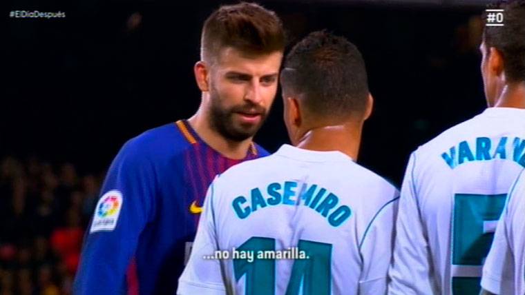 Gerard Piqué le recriminó a Casemiro sus faltas