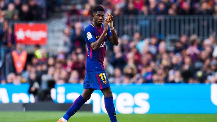 Ousmane Dembélé, sustituido en un partido con el FC Barcelona