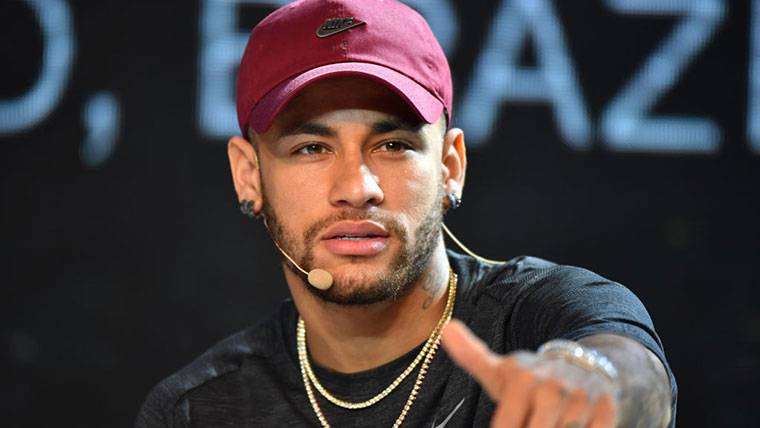 Neymar Jr, during an interview conceded from Brazil